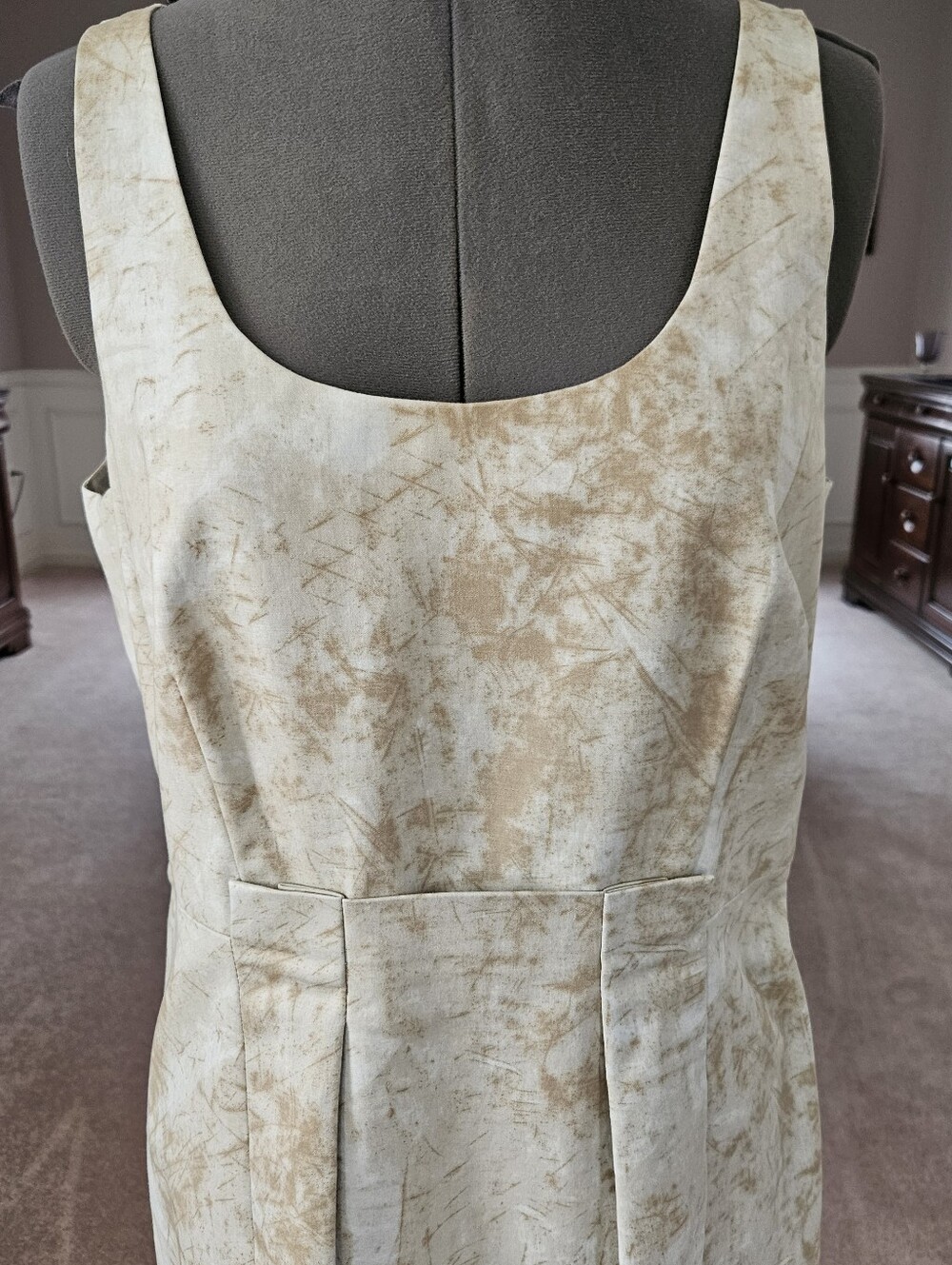 MICHAEL KORS Sleeveless Cream Sheath Dress Sz 10